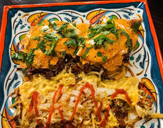 Birria Eggs Benedict