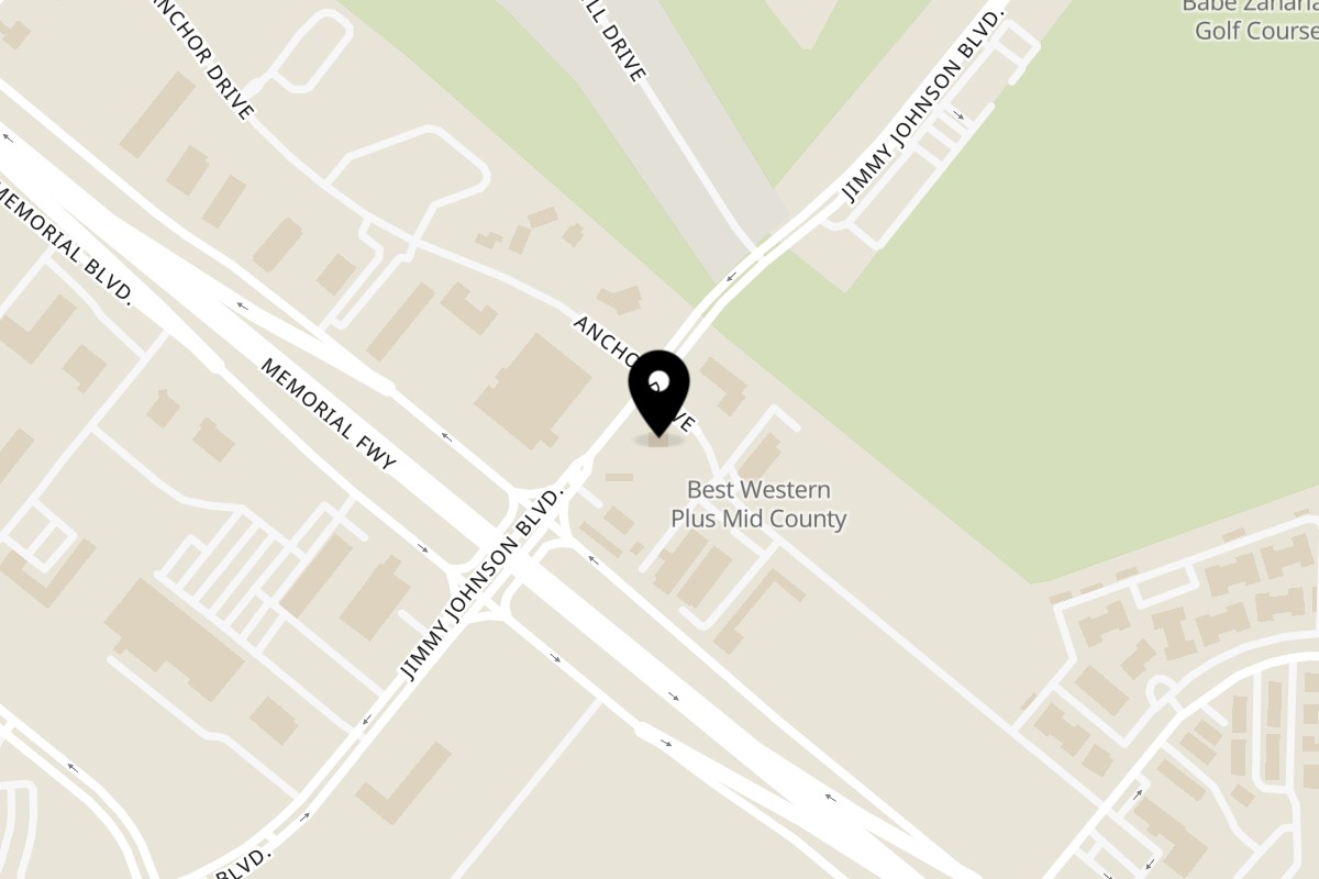 Map showing the location of Kimmy's Cafe on 2950 Jimmy Johnson Blvd in Port Arthur